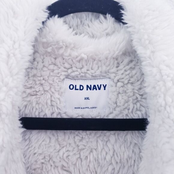 Old Navy Cozy Sherpa Lined Jean Denim Shacket XXL - Picture 12 of 12